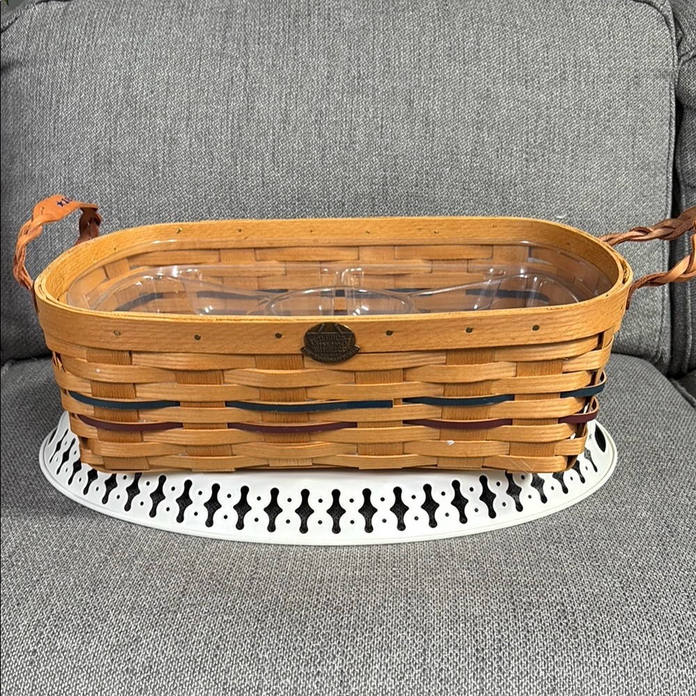 Woven Basket with Clear Liner